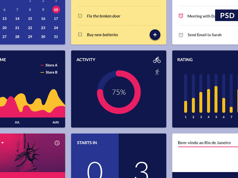 Material Design Widgets UI Kit - Sketch