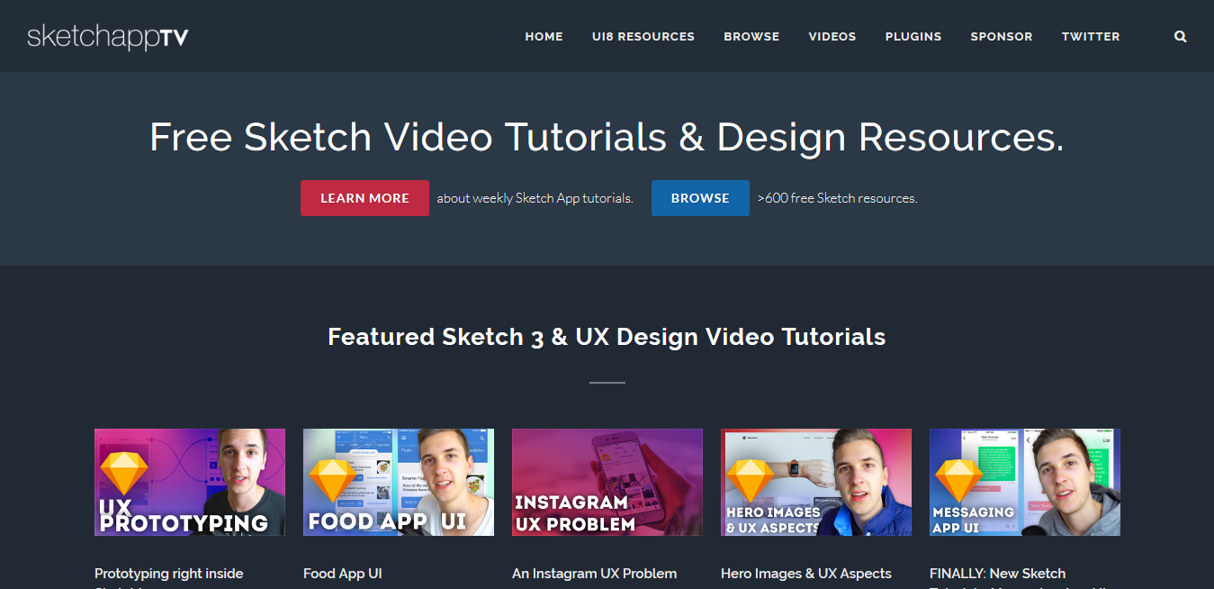 Sketchapp TV Free Sketch Video Tutorials Design Resources Sketchapp Freebies