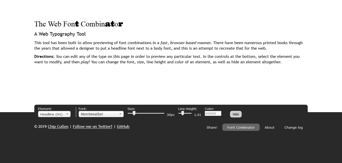The Web Font Combinator A Web Typography Tool