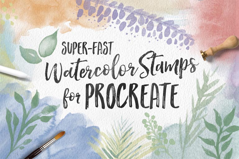 Watercolor Stamps for Procreate