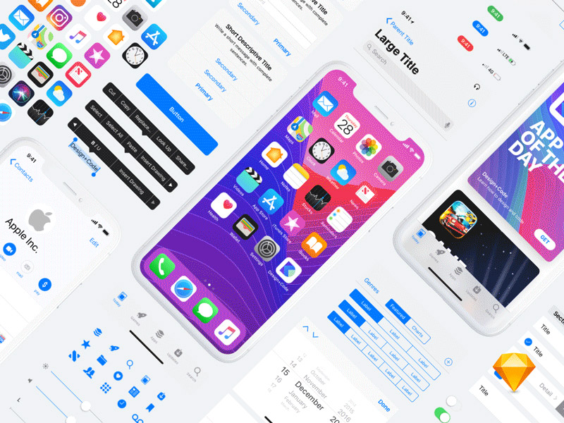 iOS 11 UI Kit for sketch