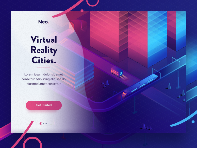 gradients in web design trend 2019