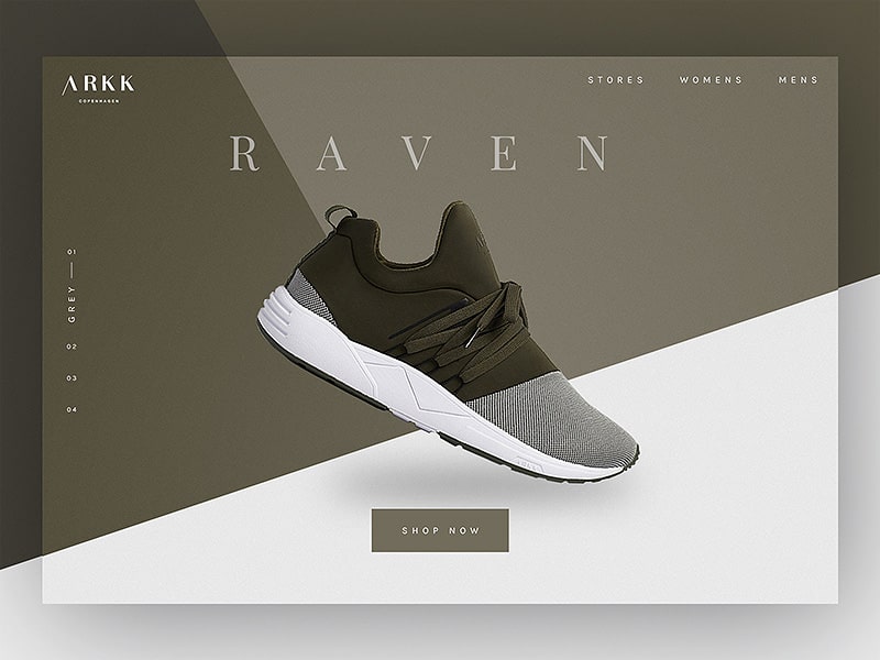 Shoe Olive Landing Screen