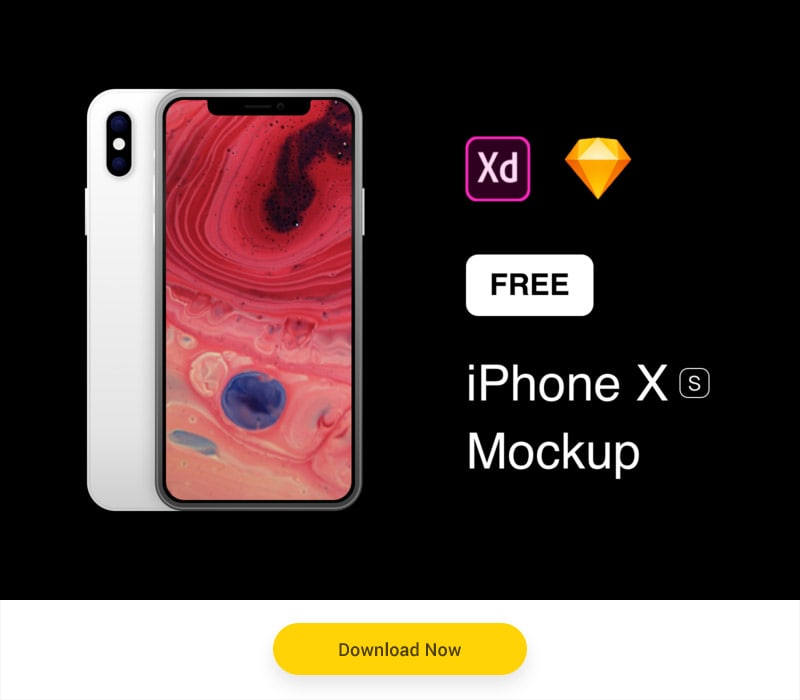 iphone x vector mockup