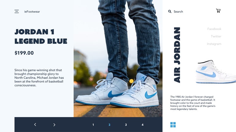 Footwear Website Exploration