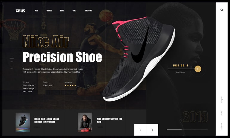 show web design inspiration