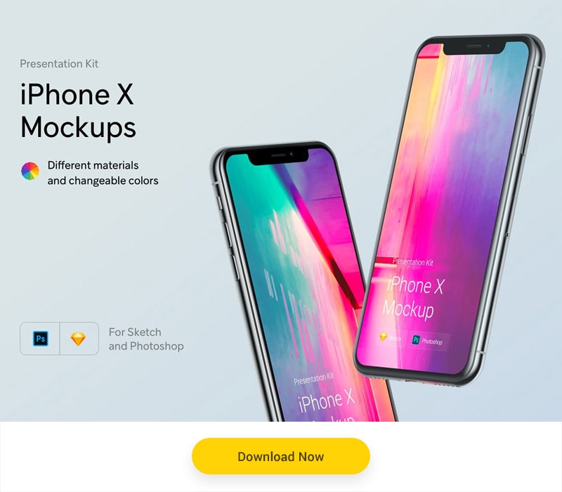 iphone x mockup sketch