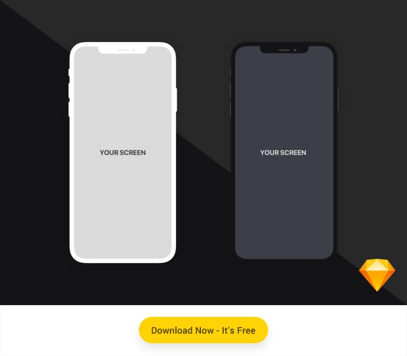 sketch iphone x mockup