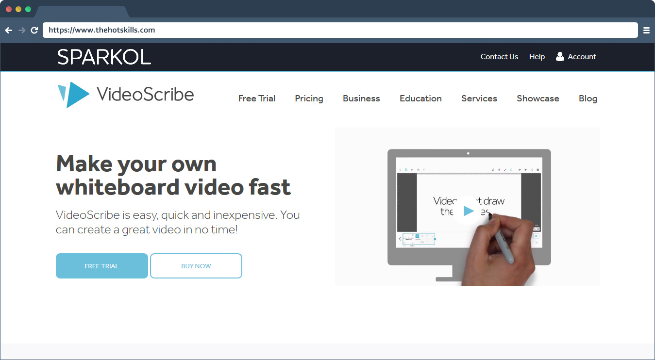 VideoScribe whiteboard video making tool