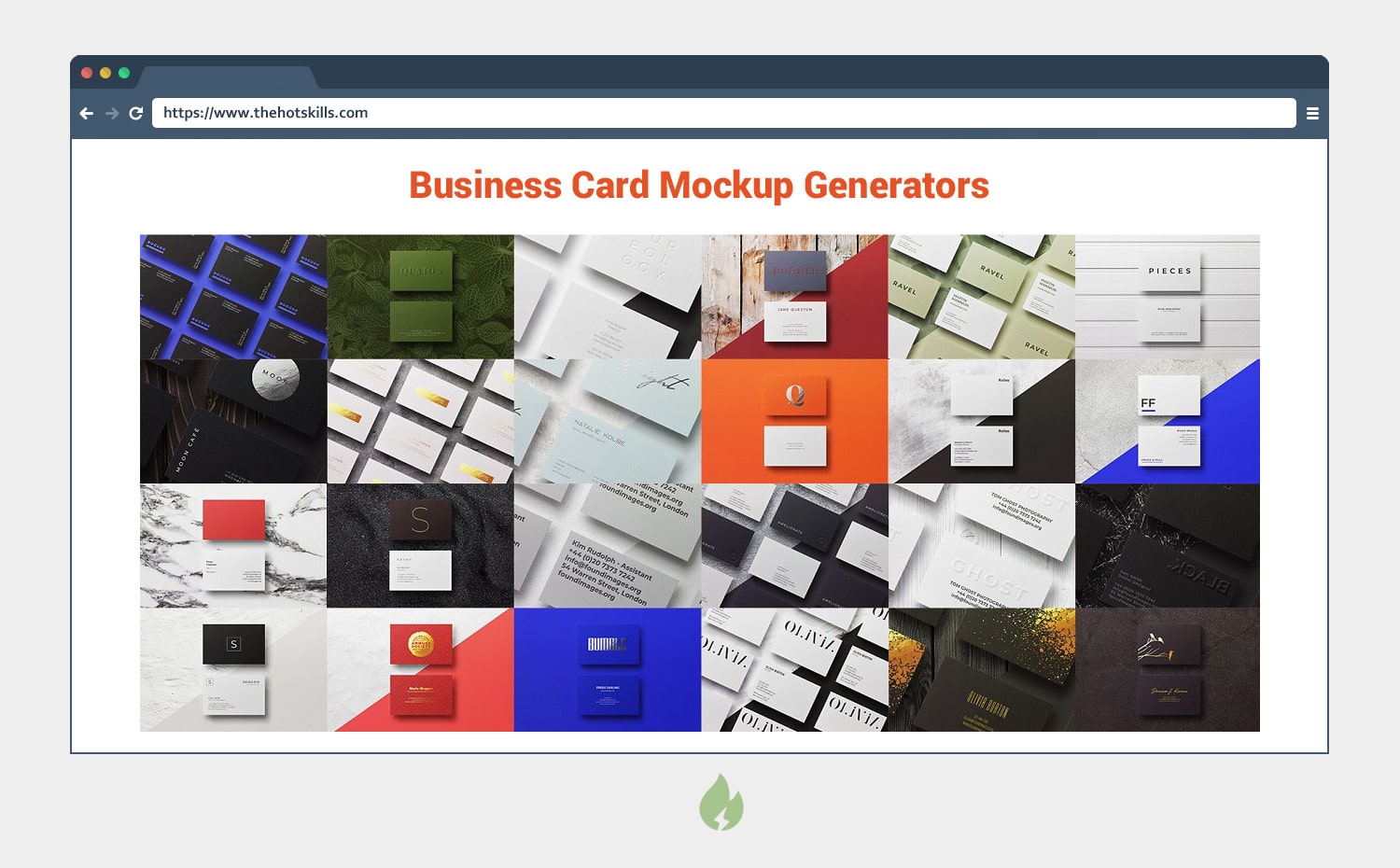 Business Card Mockup Generator