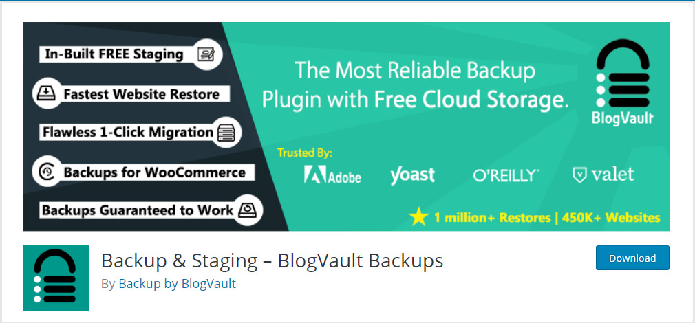 BlogVault WordPress Backup Plugin