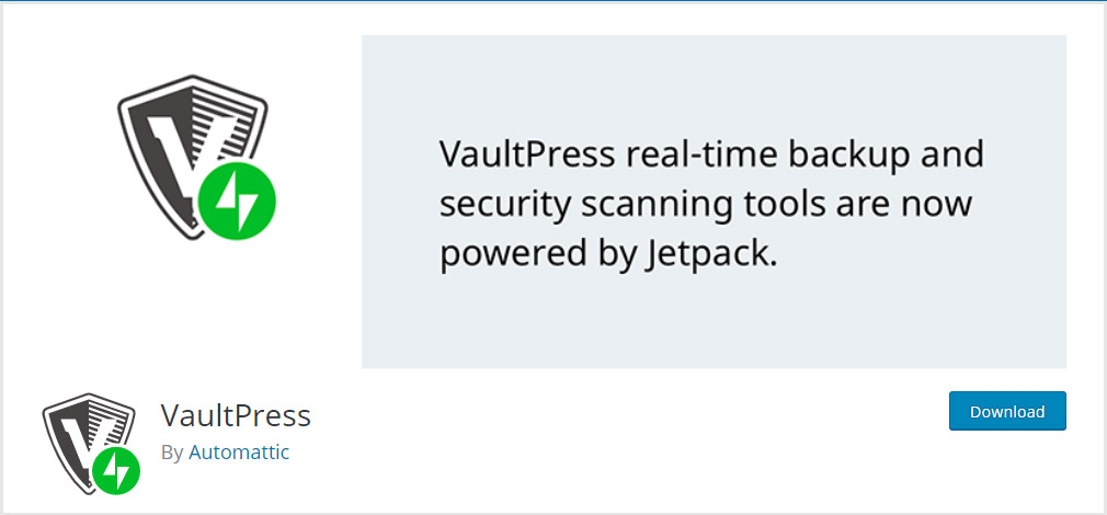 VaultPress WordPress Backup Plugin