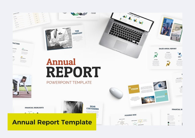 annual report template ppt