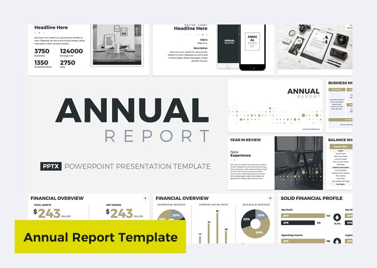 annual report template powerpoint