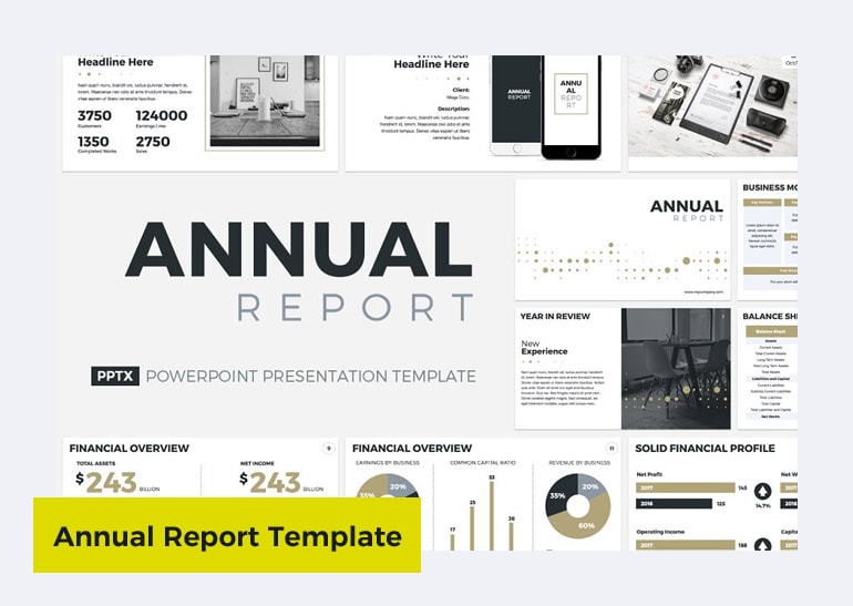 annual report template powerpoint