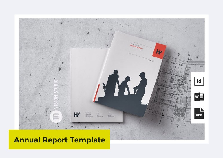 annual report template design