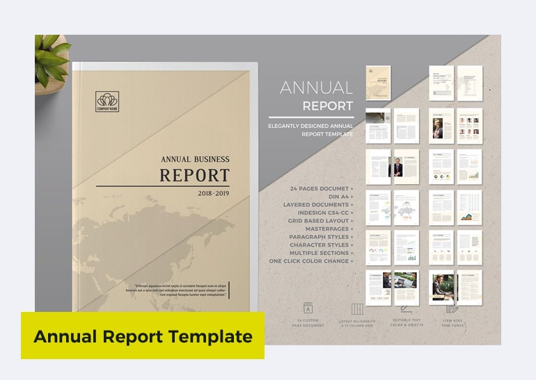 annual report templates free