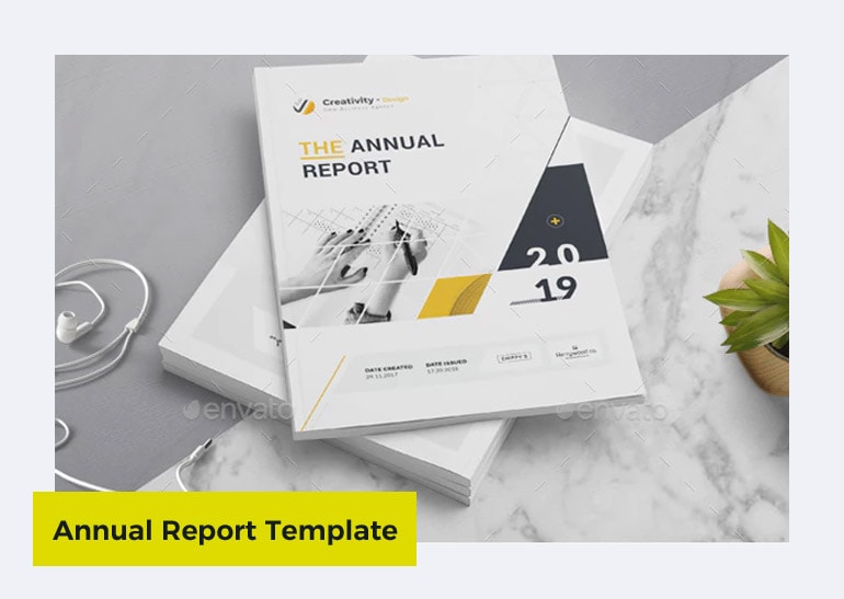 annual report template word
