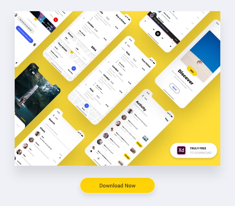 adobe xd ui kit free