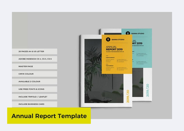 annual report template publisher