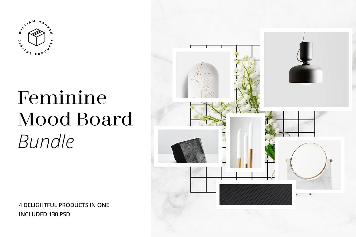 Feminine Mood Board Bundle