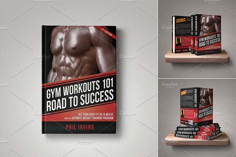 Fitness Book Cover Template