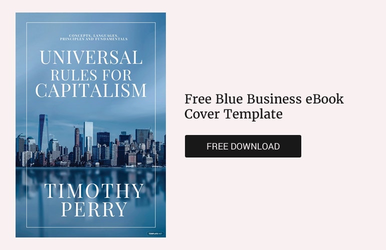 Free Blue Business eBook Cover Template