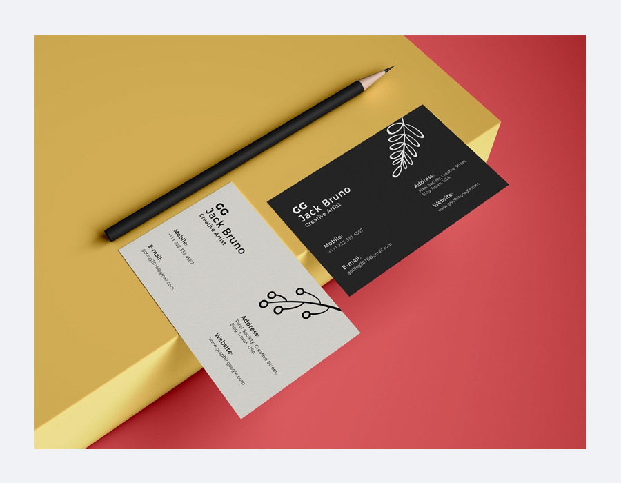 Business Card Mockup PSD 2019