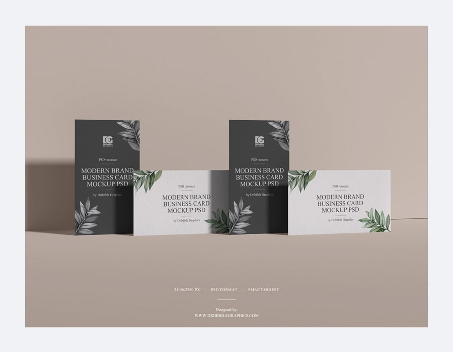 Free Brand Business Card Mockup PSD 2019 Free Modern Brand Business Card Mockup PSD 2019