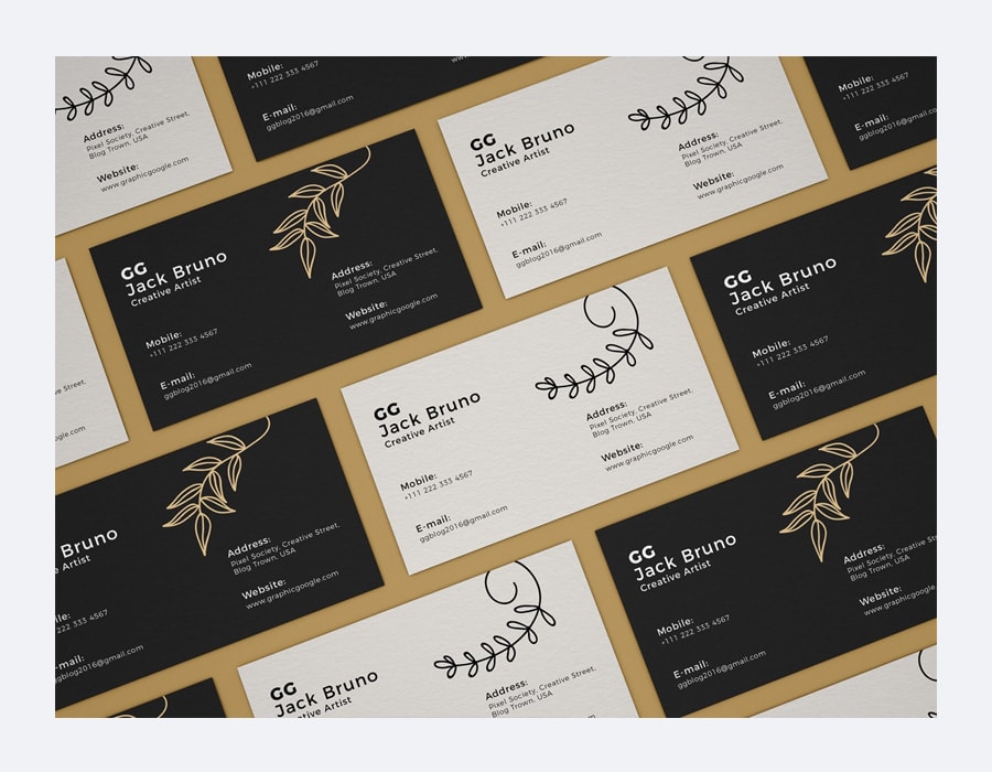 Free Branding Business Card Mockup PSD