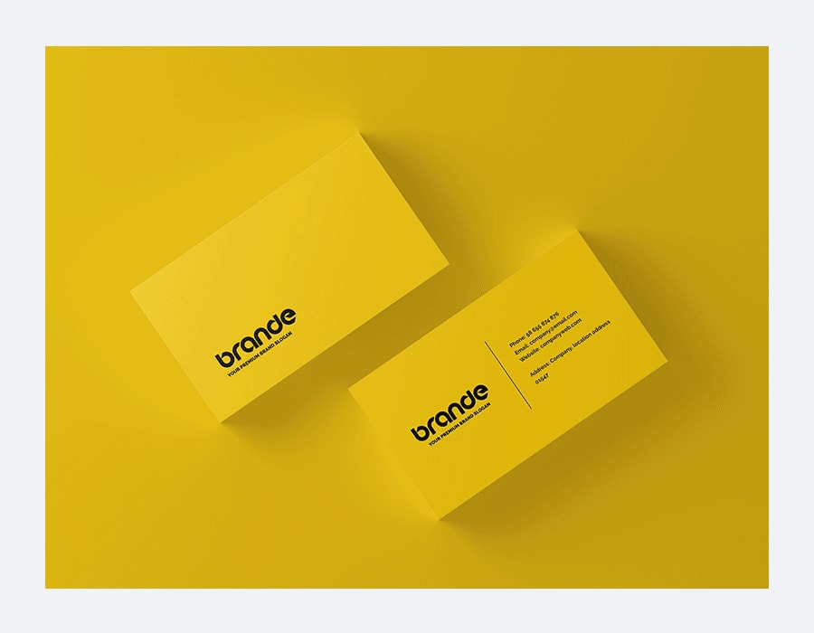 Free Business Card Mockup by ToaSin Studio Free Business Card Mockup PSD