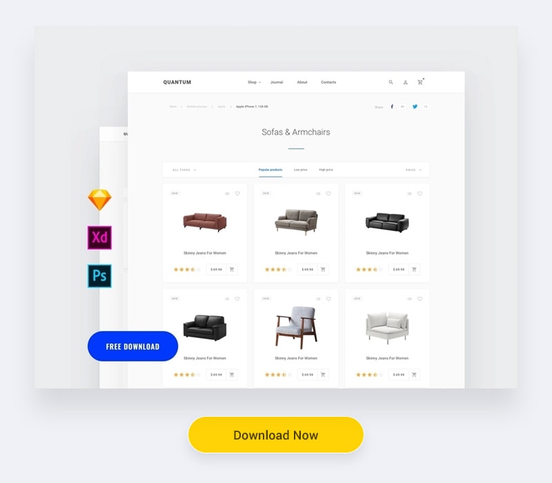 Free Commerce UI Kits