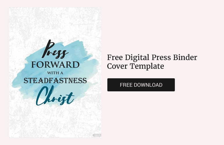 Free Digital Press Binder Cover Template