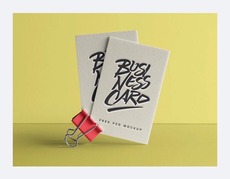 Free Psd Business Card Mock-Up by Pixeden Free Psd Business Card Mockup