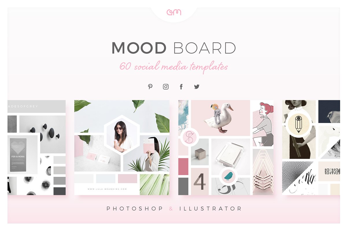 Mood Board Template Pack