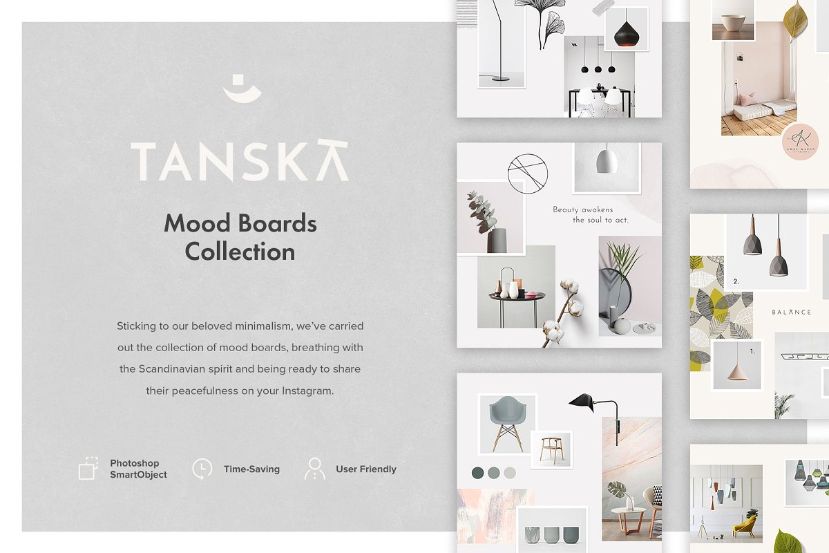 Mood Board Template Collection