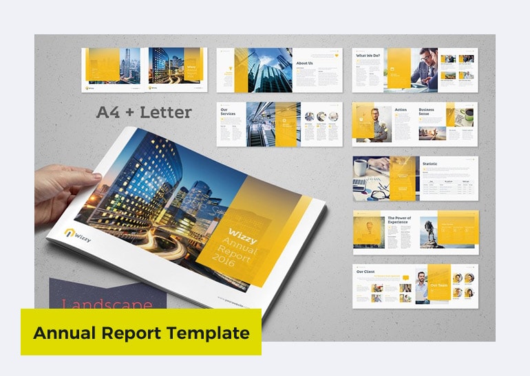 annual report template word free