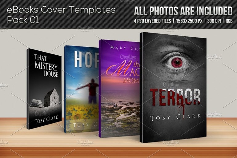 eBook cover templates pack