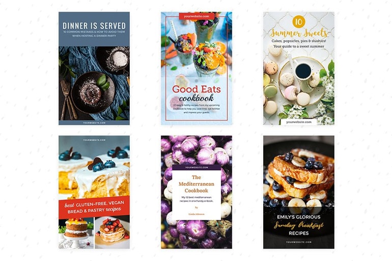 ebook Cover templates for Foodies