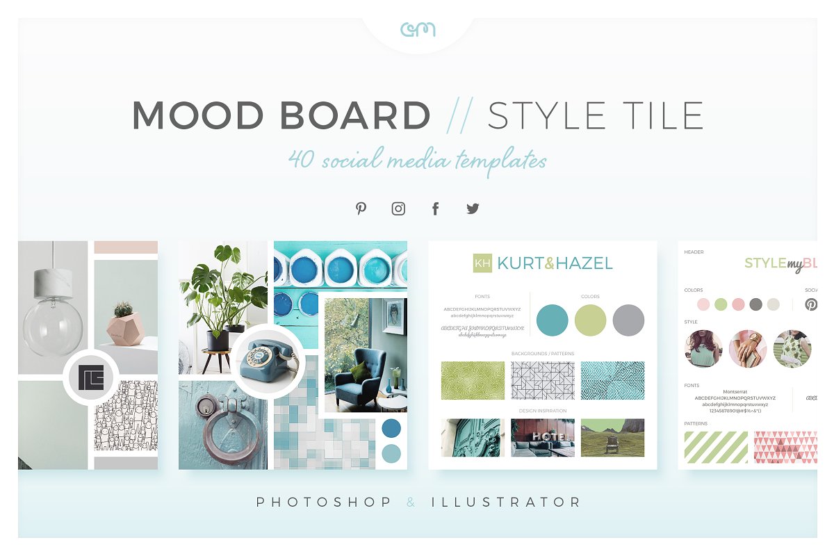 mood board templates psd