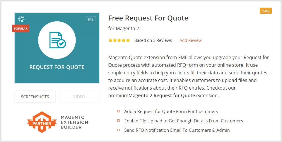 Request for Quote Free Magento 2 Extensions