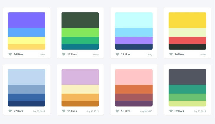web design color palette