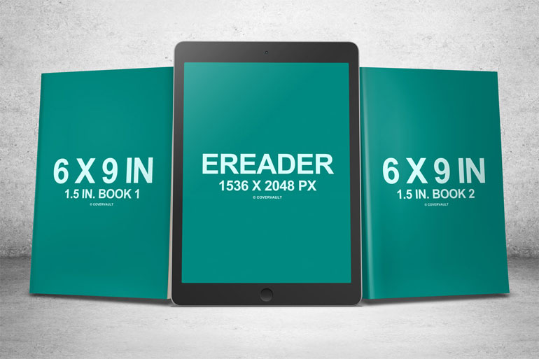 eReader PSD Mockup