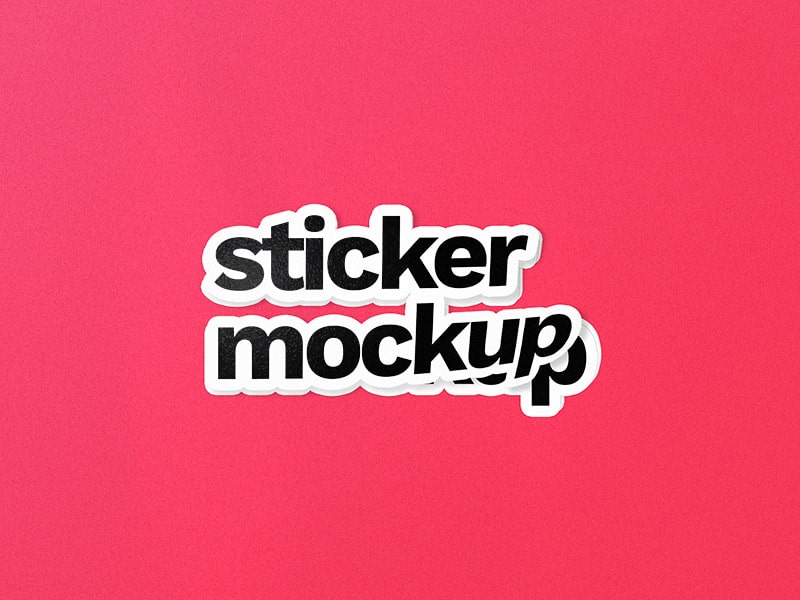 Cool Sticker Mockup