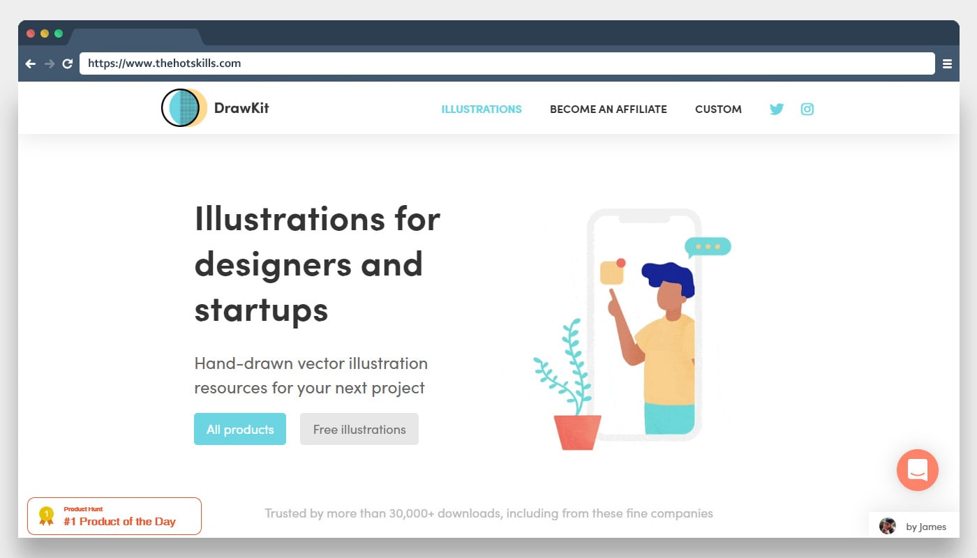 DrawKit Illustrations for designers and startups