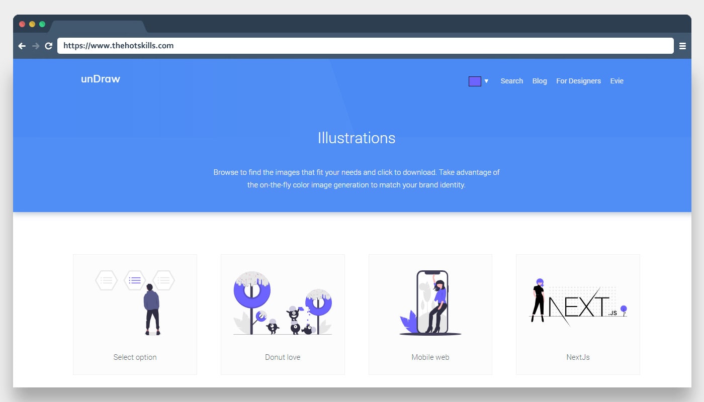 Illustrations for web designers