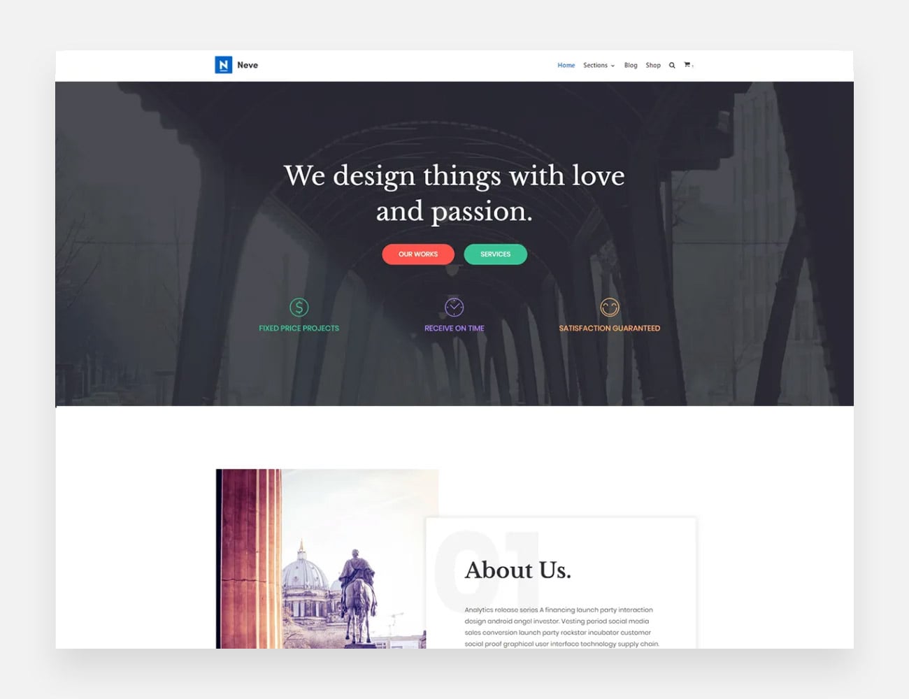 Neve Free WordPress Themes for Writers