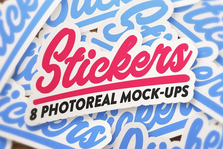 Sticker & logo mock bundle