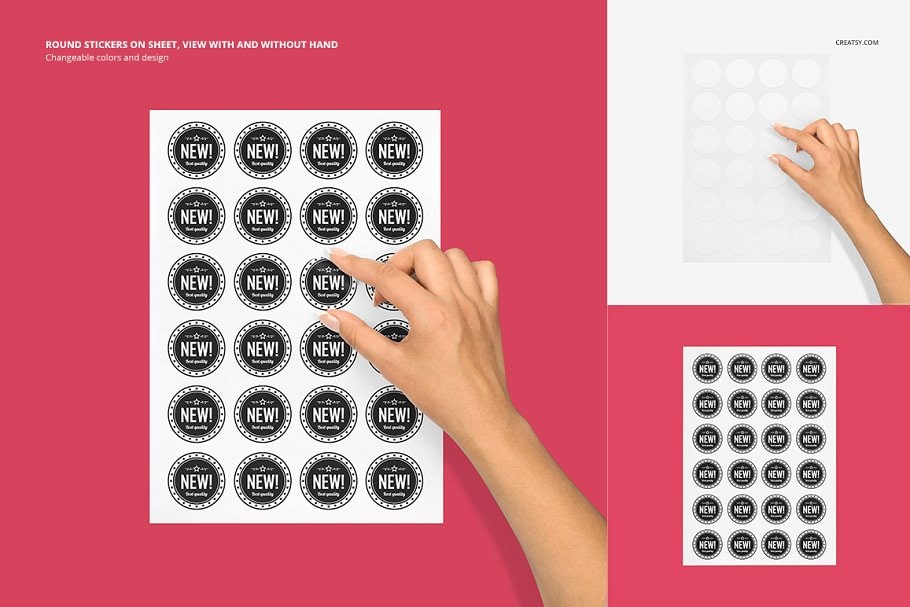 Stickers Mockup Set