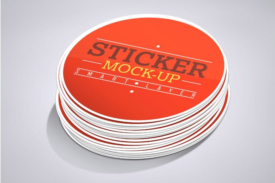 Stickers Mockup by Mockupbank